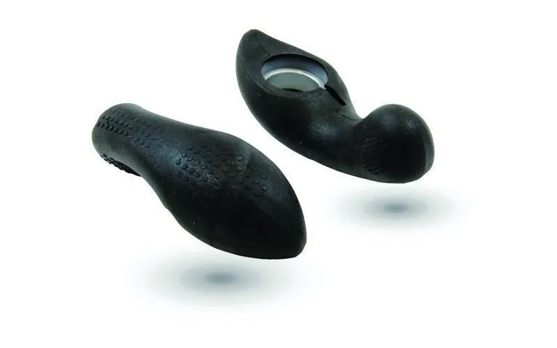 Claud Butler Exile Rubber Stubby Lock On Bar End Grips Black