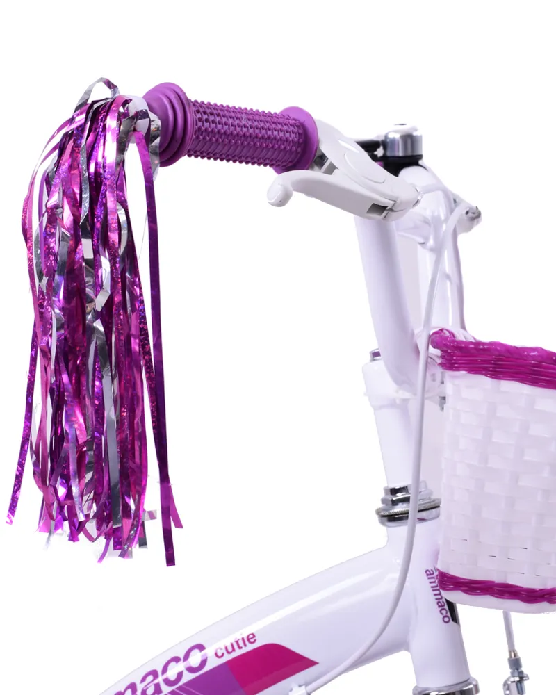 Ammaco Handlebar Colourful Streamers Purple/Silver/Pink-1