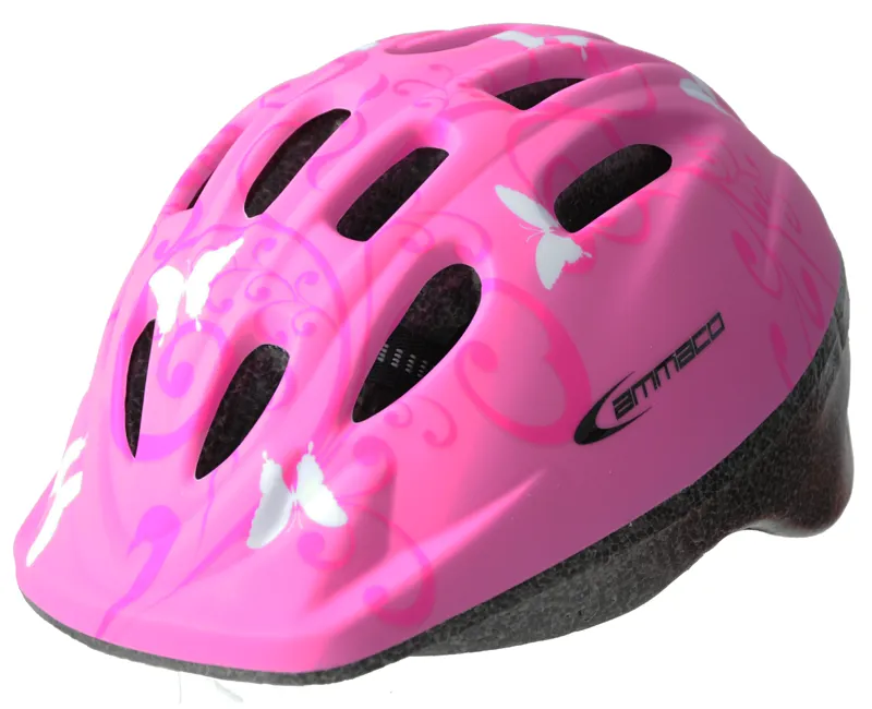Ammaco Butterfly Pink Helmet 48-52cm