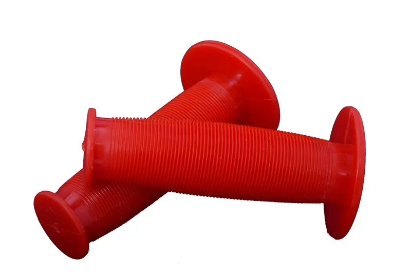 Oxford Mushroom Ribbed Handlebar Grips Red