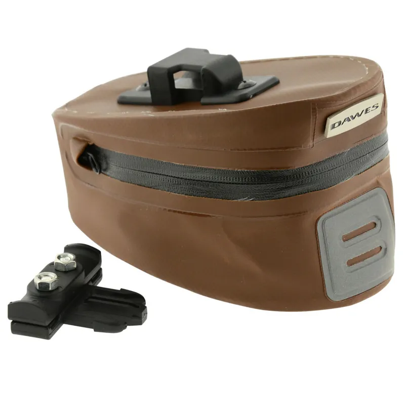 Dawes Quick Release Saddle Wedge Bike Bag Brown