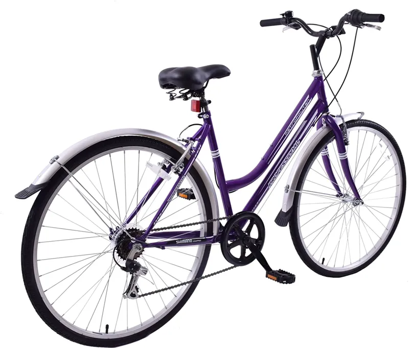 Professional Metropolitan 700c Commuter Hybrid Bike Purple-1