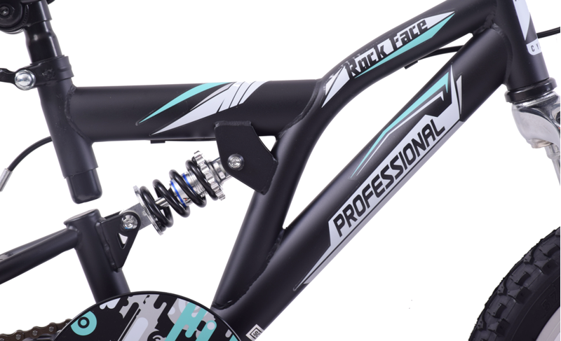  Professional Rock Face 16 inch Kids Mountain Bike Black-6