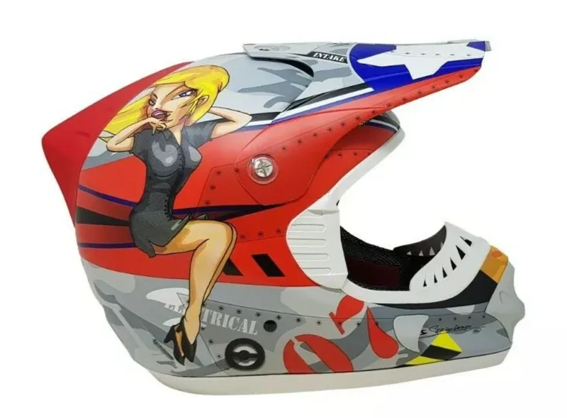 Hotter Full Face Downhill Helmet 59-60cm Red