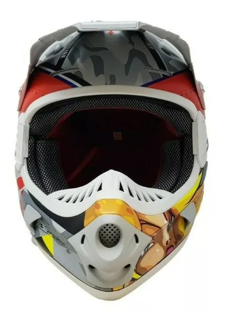 Hotter Full Face Downhill Helmet 59-60cm Red-1