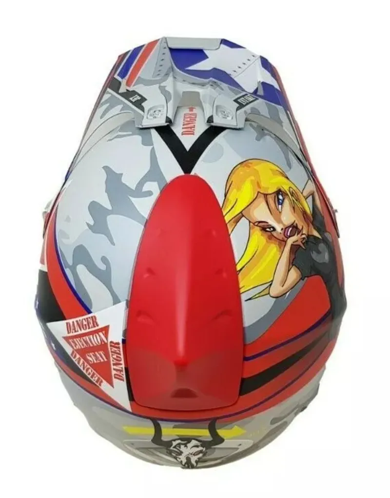 Hotter Full Face Downhill Helmet 59-60cm Red-3