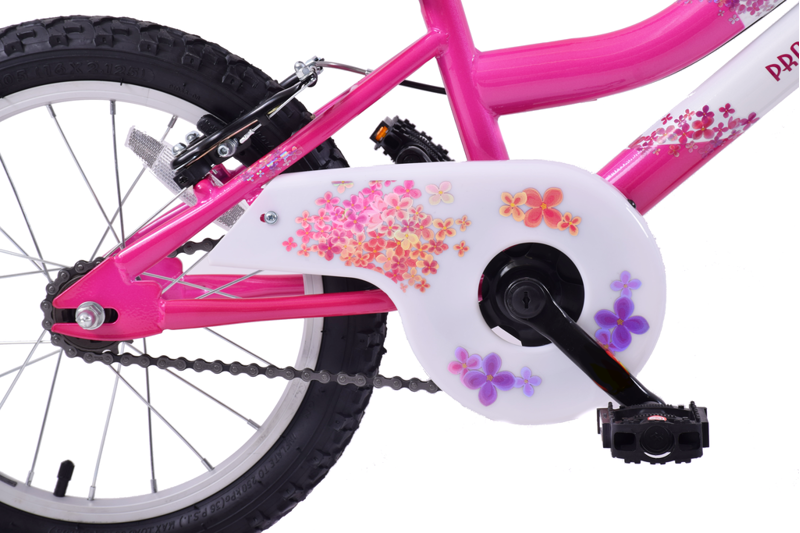 Professional Sparkle 16 Inch Wheel Kids Bike Pink and White-3