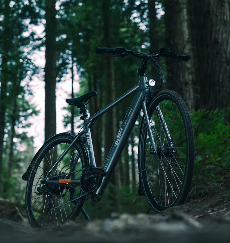 EMU Evo Crossbar 700c Wheel Electric Bike Metallic Grey-4