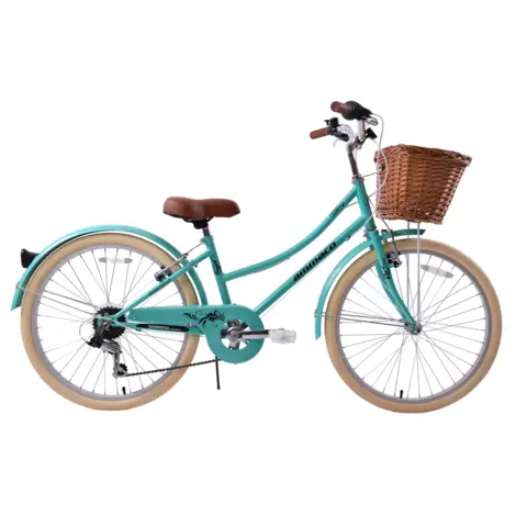 Ammaco Tiffany 24 Inch Wheel Kids Heritage Bike Green